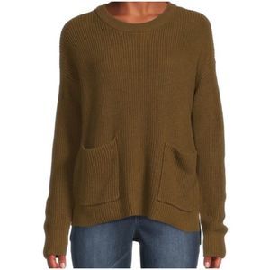 MADEWELL Patch Pocket Asparagus Green Sweater